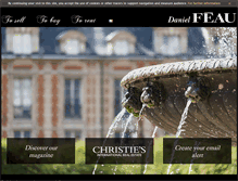 Tablet Screenshot of feau-real-estate-paris.com